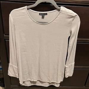 James Perse Los Angeles Blouse with Button Detail